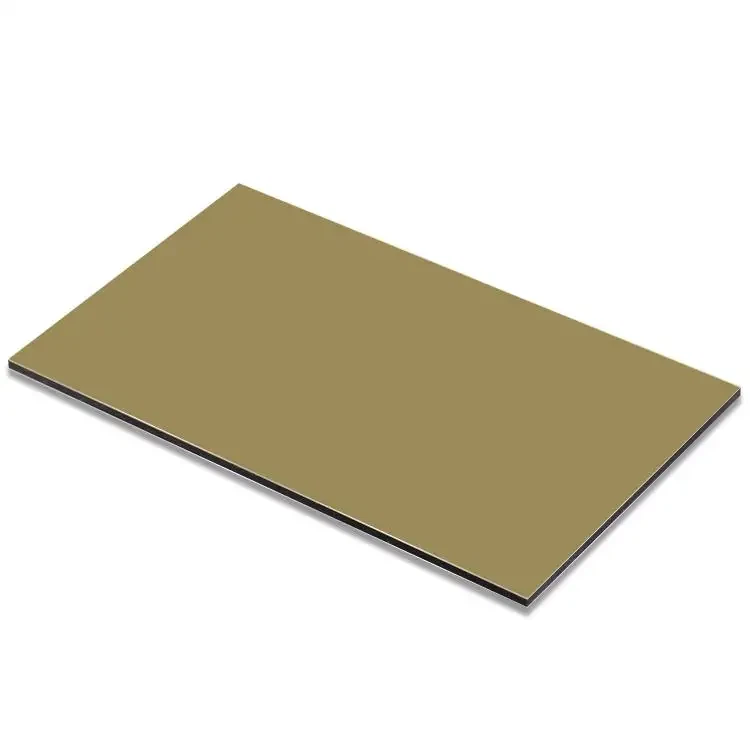 Painel composto de alumínio ACP à prova de fogo com acabamento em PVDF colorido de alto brilho 3 mm 4 mm