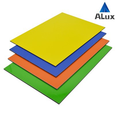 Painéis compostos de alumínio de alto brilho para materiais de construção